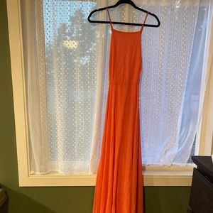 Coral bridesmaid dress